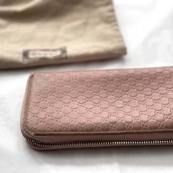 GUCCI - Micro Guccissima Zip Around Continental Wallet - Picture 13 of 16